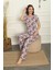 Şal Desenli Kısa Kollu Bambu Pijama Takımı Bamboo 2