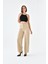 Ftz Women Kadın Deri Pantolon Beige 2