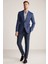 Keten-Ipek Karışım Lacivert Yazlık Blazer Ceket 1