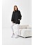 Ftz Women Kadın 3 Ip Şardonlu Sweatshirt Siyah 5