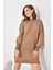 Kadın Basic Tunik Kahve 5