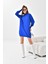 Kadın Basic Tunik Saks Mavi 3