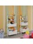 Low Çok Amaçlı Dekoratif Kitaplık ,Beyaz, Montessori Dolap 2