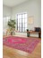 Dijital Kaymaz Yıkanabilir Göbekli Klasik Desen Yolluk Mutfak Salon Halısı, Klasik-06-Pembe, 1