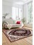 Klasik Desen Dijital Kaymaz Taban Yıkanabilir Yolluk Mutfak Salon Halısı, Klasik-13-Bordo, 1