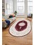 Baskılı Kaymaz Yıkanabilir Göbekli Klasik Desen Oval Mutfak Salon Halısı, O-Klasik-03-Bordo, 5