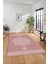 Şık Göbekli Klasik Motifli Dijital Kaymaz Yıkanabilir Yolluk Mutfak Salon Halısı, Klasik-30-Pembe, 2