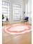 Baskılı Kaymaz Yıkanabilir Çerçeveli Klasik Desen Oval Mutfak Salon Halısı, O-Klasik-01-Kırmızı, 2