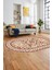 Baskılı Kaymaz Yıkanabilir Klasik Desen Oval Yolluk Mutfak Salon Halısı, O-Klasik-10-Bordo, 3