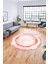 Baskılı Kaymaz Yıkanabilir Çerçeveli Klasik Desen Yuvarlak Mutfak Salon Halısı, Y-Klasik-01-Kırmızı, 5