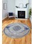 Baskılı Kaymaz Yıkanabilir Çerçeveli Klasik Desen Yuvarlak Mutfak Salon Halısı, Y-Klasik-05-Mavi, 5