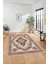 Dijital Kaymaz Yıkanabilir Çerçeveli Göbekli Klasik Desen Salon Halısı, Klasik-02-Bordo, 1