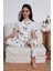 % 100 Pamuk Bisiklet Yaka Kısa Kollu Pijama Takımı Kız Çocuk Pijama Takımı 6651002 2