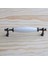 Gerçek Porselen Füme Beyaz 96 mm Kulp Mobilya Mutfak Kulplar Dolabı Dolap Kapak Kulpu Çekmece Kulbu 3
