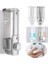 Mavi Tek 1/2 Adet 350 ml Duvara Monte Şampuanlık El ve Ev Sabun Temizleyici Banyo Duş Losyon Dispenseri Banyo Aksesuarları (Yurt Dışından) 5