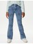 Kelebek Desenli Flared Fit Jean Pantolon (6-16 Yaş) 3