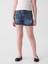 Kız Çocuk Koyu Mavi Low Rise Denim Şort 2