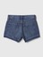 Kız Çocuk Koyu Mavi Low Rise Denim Şort 4