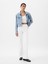 Kadın Beyaz High Rise '70S Flare Washwell™ Jean Pantolon 1