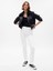 Kadın Beyaz High Rise Vintage Slim Jean Pantolon 1