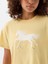 Kız Çocuk Sarı Pullu Flippy Grafikli T-Shirt 3