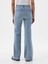 Kadın Mavi High Rise '70S Flare Jean Pantolon 3