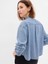 Kadın Açık Mavi Denim Crop Gömlek 2