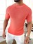 Örme Triko T-Shirt Kısa Kollu Triko Slim Fit Dar Kesim T-Shirt 2