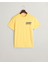 Erkek Sarı Regular Fit Bisiklet Yaka Logolu T-Shirt 2033016.706 4