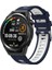 Garmin Fore Runner 265 Için 22 mm Çift Katmanlı 2 Renkli Ayarlanabilir Renkli Silikon Kayış-Kordon Krd-55 1