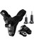 5 Parça Aksiyon Kamera Tutucu Jaw Mount Motor Kask Çene Tutma Aparatı Siyah 1