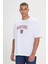 Harvard Lisanslı Oversize Bol Kesim %100 Pamuk Baskılı Bisiklet Yaka T-Shirt 1