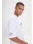 Harvard Lisanslı Oversize Bol Kesim %100 Pamuk Baskılı Bisiklet Yaka T-Shirt 4