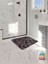 Su Emici Banyo Paspası 3D Desenli Abdest Paspası Kaymaz Taban Banyo Paspası 3