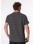 Bisiklet Yaka Çizgili Lacivert Erkek T-Shirt F4SM-TST 0259 4