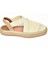 S404010106 Bej Dantel Kumaş Kadın Espadril Sandalet 5