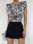 Zebra Desenli Saten Bluz 4