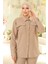 Taşlı Keten Tunik Pantolon Ikili Takım 834 - Taş 2