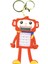 Hesap Makinesi Robot Mini Anahtarlıklı Labirent Oyunlu Kırmızı 2