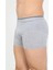 Erkek Pamuk Likralı Boxer Gri 40133 4