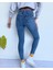 Kadın Yüksek Bel Skinny Jean Atlas Kot Pantolon 4