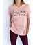 Kadın V Yaka Friends Baskılı Pembe Tshirt 1