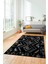 Modern Tasarım Etnik Desenli Dijital Kaymaz Yıkanabilir Yolluk Salon Halısı, Etnik-09-Antrasit 2