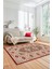 Şık Tasarım Etnik Desenli Dijital Kaymaz Yıkanabilir Yolluk Salon Halısı, Etnik-08-Bordo 2