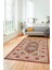Şık Tasarım Etnik Desenli Dijital Kaymaz Yıkanabilir Yolluk Salon Halısı, Etnik-08-Bordo 3