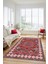 Sade Tasarım Etnik Desen Kaymaz Yıkanabilir Yolluk Mutfak Salon Koridor Halısı, Etnik-19-Kırmızı 4