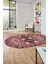 Şık Etnik Desen Kaymaz Yıkanabilir Oval Yolluk Mutfak Salon Koridor Halısı, O-Etnik-20-Pembe, 1