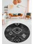 Dijital Kaymaz Yıkanabilir Etnik Desenli Yuvarlak Mutfak Salon Halısı, Y-Etnik-01-Gri, 4