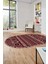 Dijital Kaymaz Yıkanabilir Şık Etnik Desenli Oval Yolluk Mutfak Salon Halısı, O-Etnik-13-Kırmızı, 4