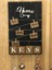 Dekoratif Home Keys Ahşap Resimlik ve Notluk (Siyah) 1